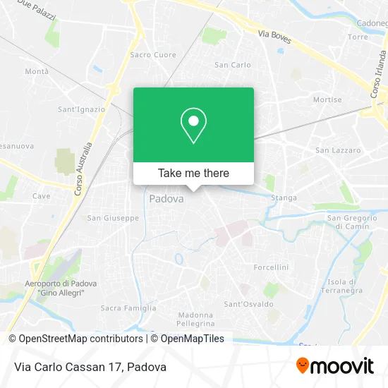 Via Carlo Cassan  17 map