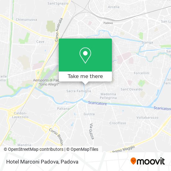 Hotel Marconi Padova map