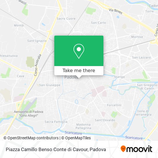Piazza Camillo Benso Conte di Cavour map
