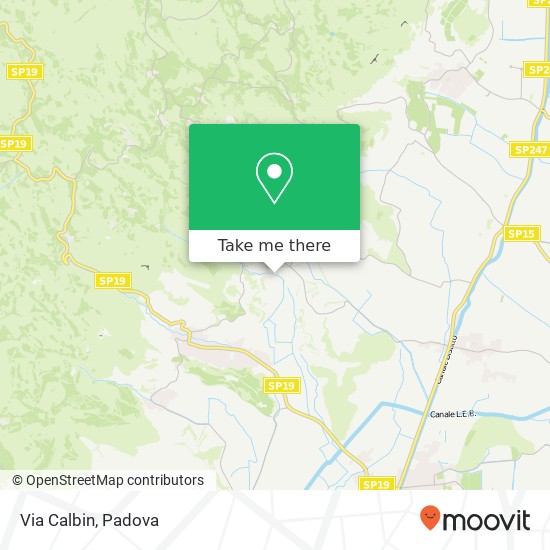 Via Calbin map