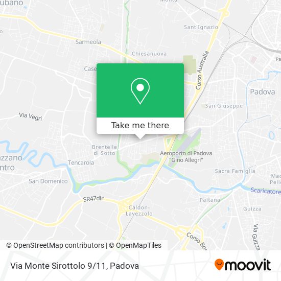 Via Monte Sirottolo 9/11 map