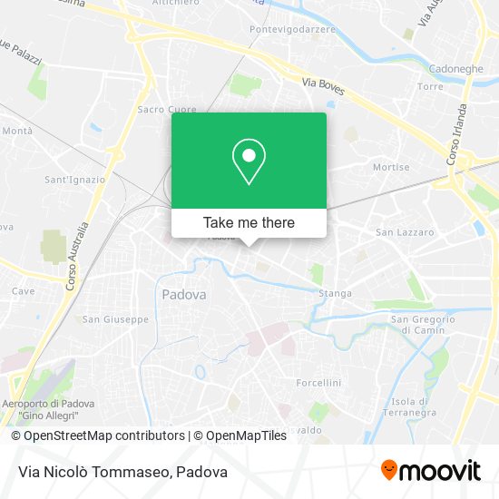 Via Nicolò Tommaseo map
