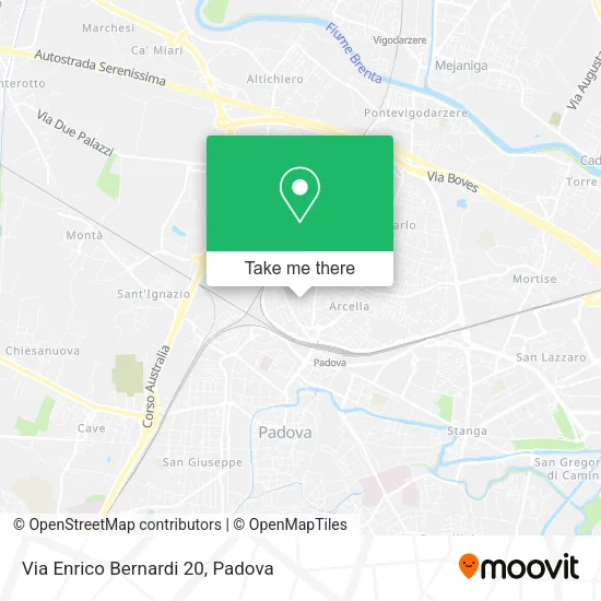 Via Enrico Bernardi  20 map