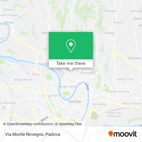 Via Monte Novegno map