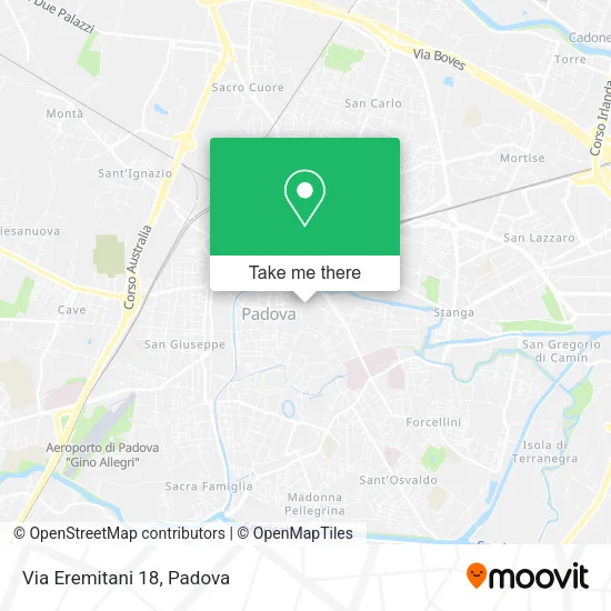 Via Eremitani  18 map
