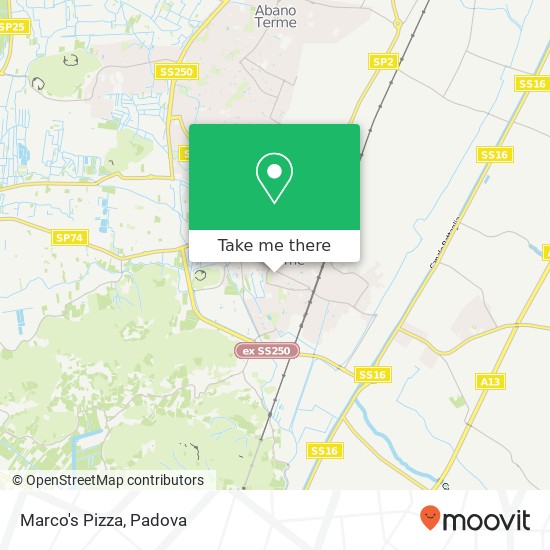 Marco's Pizza, Via Alessandro Manzoni, 8 35036 Montegrotto Terme map