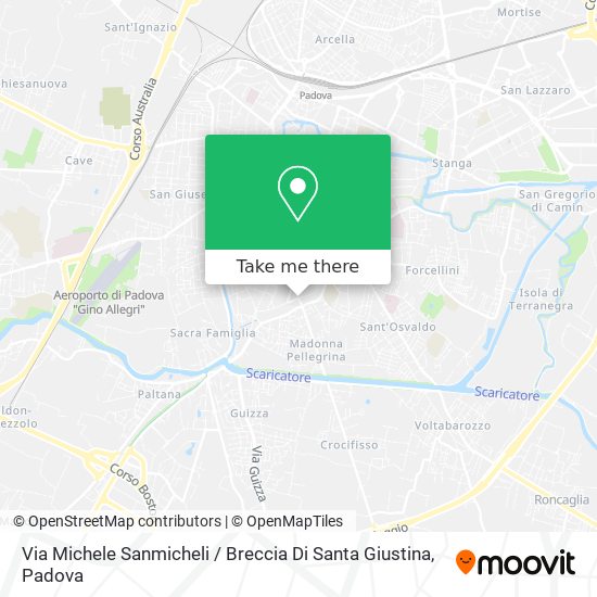 Via Michele Sanmicheli / Breccia Di Santa Giustina map