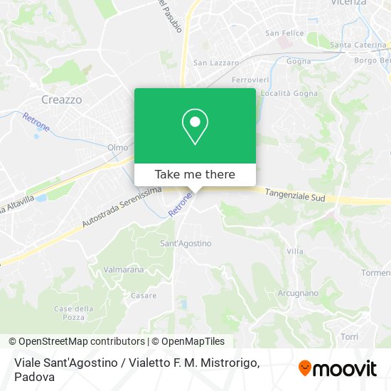 Viale Sant'Agostino / Vialetto F. M. Mistrorigo map