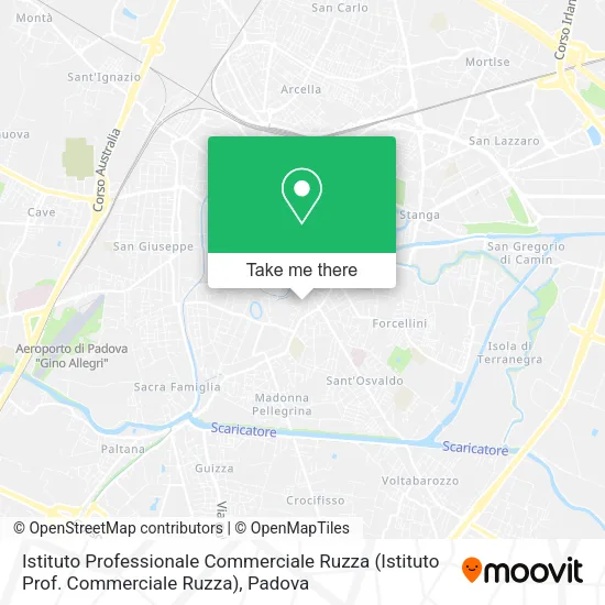 Istituto Professionale Commerciale Ruzza map