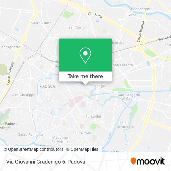 Via Giovanni Gradenigo  6 map