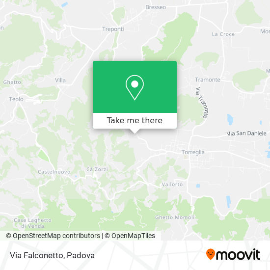 Via Falconetto map