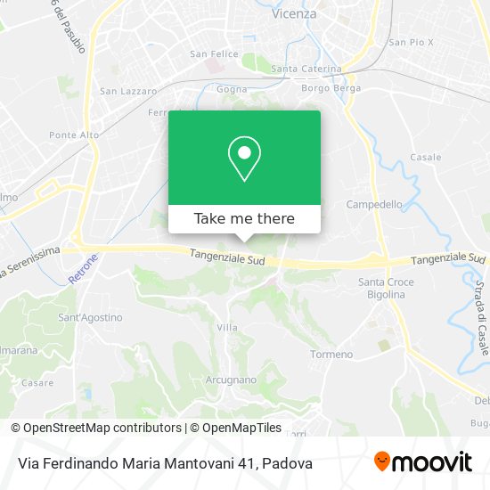 Via Ferdinando Maria Mantovani 41 map