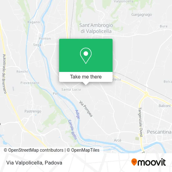 Via Valpolicella map