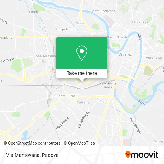 Via Mantovana map
