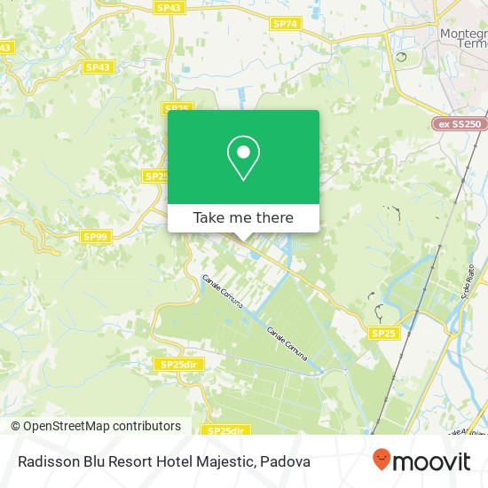 Radisson Blu Resort Hotel Majestic map