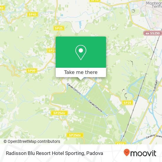 Radisson Blu Resort Hotel Sporting map