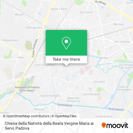 Chiesa della Natività della Beata Vergine Maria ai Servi map