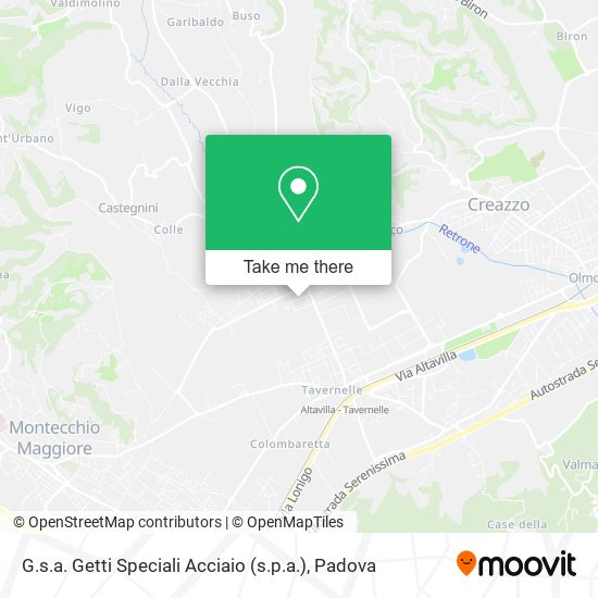 G.s.a. Getti Speciali Acciaio (s.p.a.) map