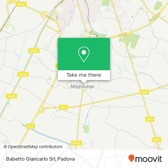 Babetto Giancarlo Srl map