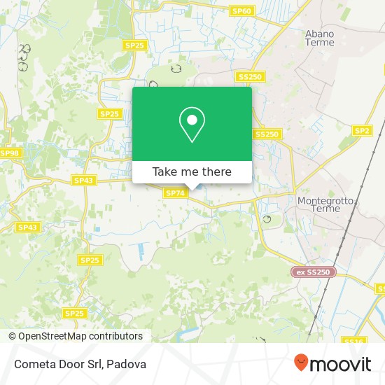 Cometa Door Srl map