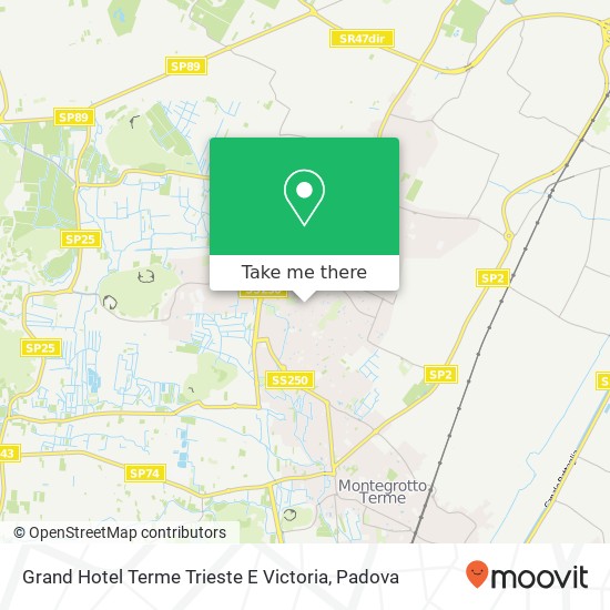 Grand Hotel Terme Trieste E Victoria map