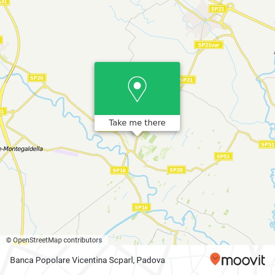 Banca Popolare Vicentina Scparl map