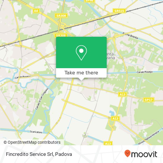 Fincredito Service Srl map