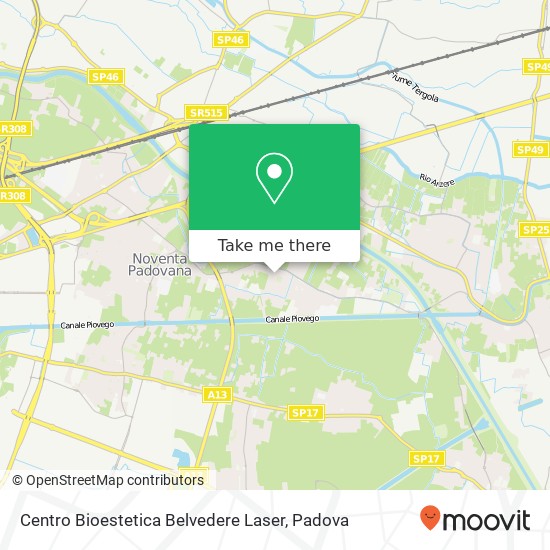 Centro Bioestetica Belvedere Laser map