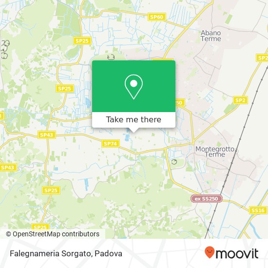 Falegnameria Sorgato map