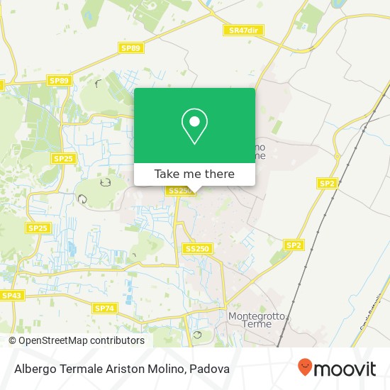 Albergo Termale Ariston Molino map