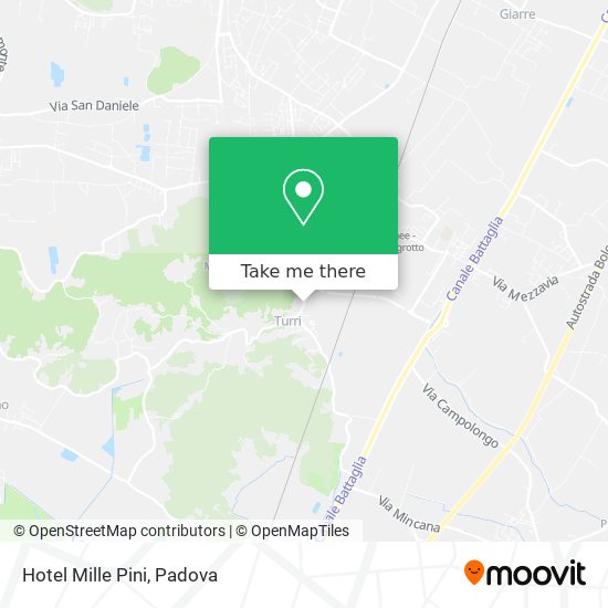 Hotel Mille Pini map