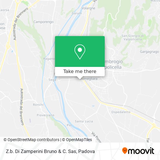 Z.b. Di Zamperini Bruno & C. Sas map