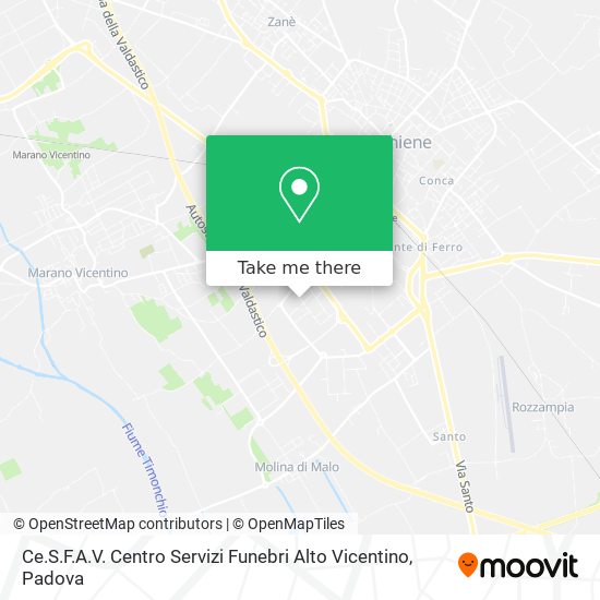 Ce.S.F.A.V. Centro Servizi Funebri Alto Vicentino map