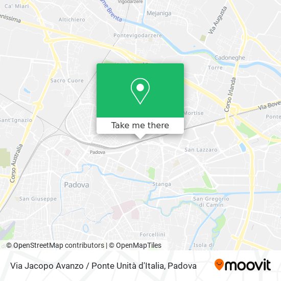 Via Jacopo Avanzo / Ponte Unità d'Italia map