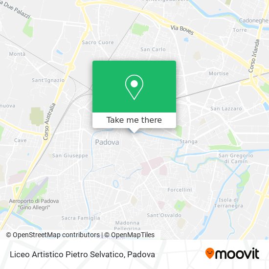 Liceo Artistico Pietro Selvatico map