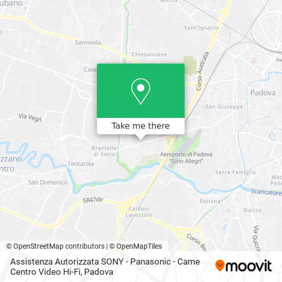 Assistenza Autorizzata SONY - Panasonic - Came Centro Video Hi-Fi map