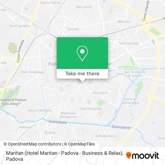 Maritan (Hotel Maritan - Padova - Business & Relax) map