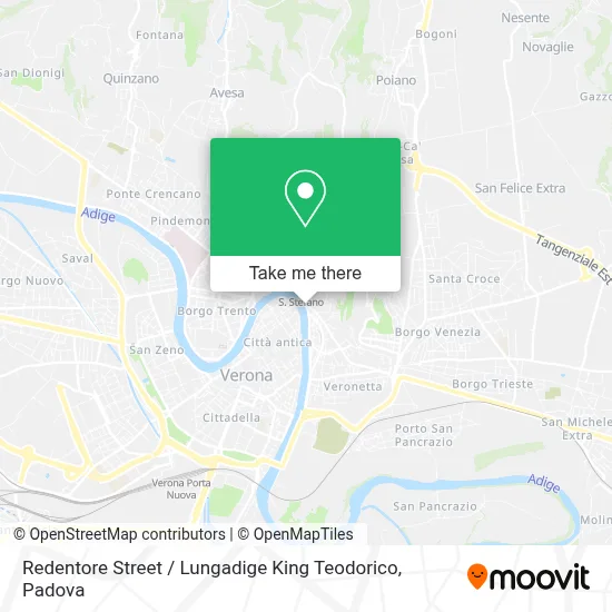 Redentore Street / Lungadige King Teodorico map