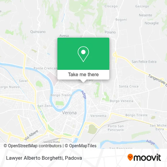 Lawyer Alberto Borghetti map