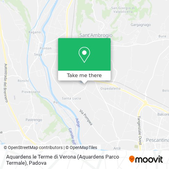 Aquardens le Terme di Verona (Aquardens Parco Termale) map
