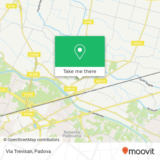 Via Trevisan map