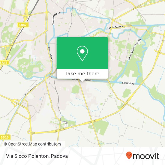 Via Sicco Polenton map