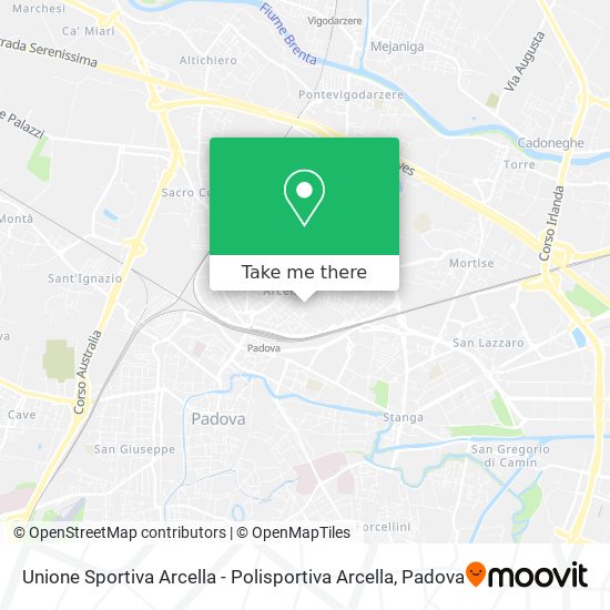 Unione Sportiva Arcella - Polisportiva Arcella map