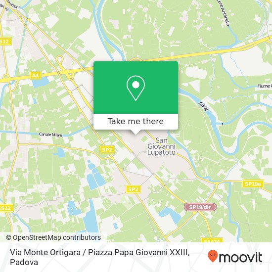 Via Monte Ortigara / Piazza Papa Giovanni XXIII map
