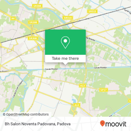 Bh Salon Noventa Padovana map