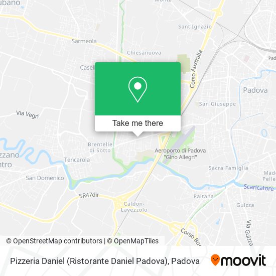 Pizzeria Daniel (Ristorante Daniel Padova) map
