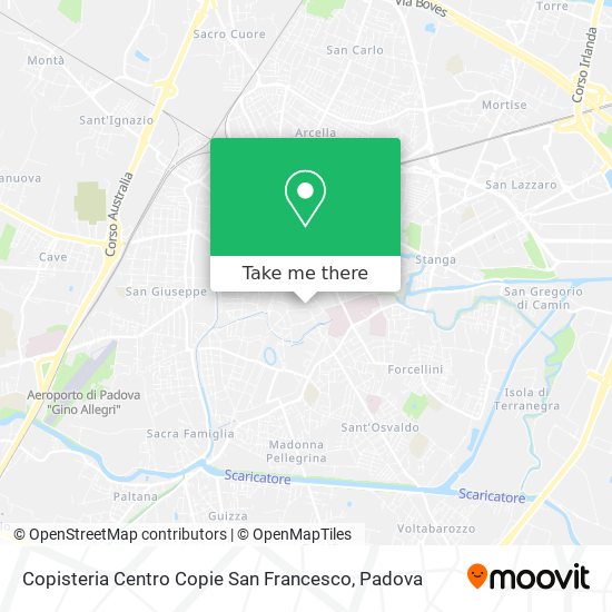 Copisteria Centro Copie San Francesco map