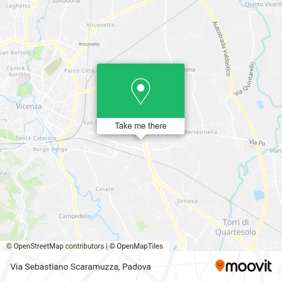 Via Sebastiano Scaramuzza map