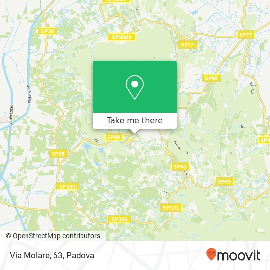 Via Molare, 63 map