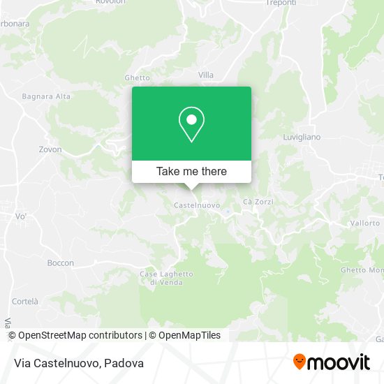 Via Castelnuovo map